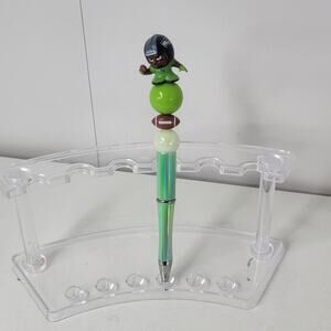 Handmade Beaded Pen DK Metcalf #14 Seattle Seahawks Football Theme Green Barrel